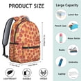 thumbnail image 6 of Pizza Graphic Bookbag - Trendy & Functional Backpack for High School & University, Large Storage, Padded Laptop Slot, Unique Pizza Print, Great for Fans, 6 of 6