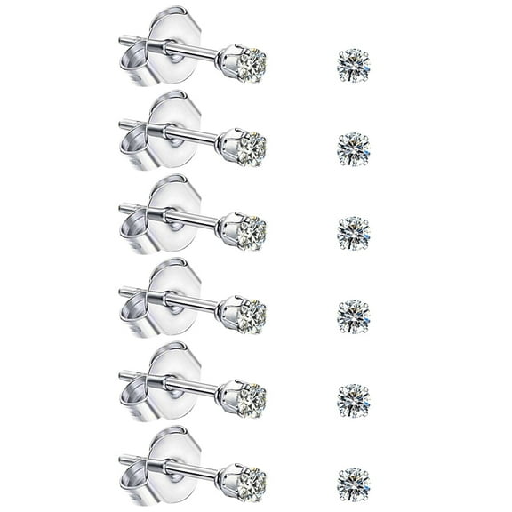 Stud Earrings for Women,Synthetic Moissanite Stud Earrings Moissanite Jewelry 1.5CT