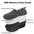 thumbnail image 6 of LongBay Men's Slippers Warm Bedroom House Shoes Slip-On Memory Foam Winter House Slippers for Indoor Outdoor, 6 of 7