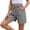 Black, variant on Zpzdpjkx Women's Striped Cotton Linen Shorts with Drawstring Pockets Casual Lounge Short Pants Blue L