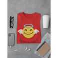 thumbnail image 3 of Happy Holidays Christmas Angel  Men Red T-Shirt, Male x-Large, 3 of 4