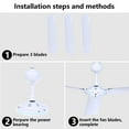thumbnail image 3 of WINDLAND 12V Mini Ceiling Fan 5.5x2.1mm 20W for Outdoor Camping Tent Fan Easy Operation, 3 of 7
