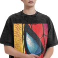 thumbnail image 3 of Spider-Man 230g Vintage Washed Drop Shoulder T-Shirt - Iron On, 3 of 7