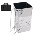 thumbnail image 2 of BBQ Grill, Rustproof Thickened Save Space Barbecue Grill  With Storage Bag For Courtyard For Outdoor, 2 of 8
