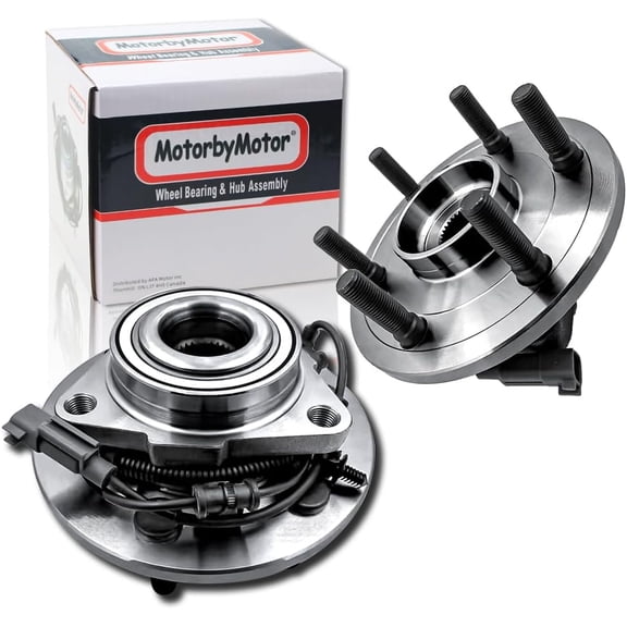MotorbyMotor 515179 Front Wheel Hub & Bearing Assembly 4WD fits for 2019 2020 Ram 1500 (without 22 Inch wheels) Wheel Bearing and Hub Assembly w/ABS 6 Lugs-2pc Set