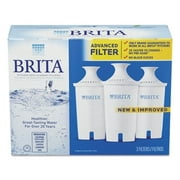 Brita Standard Water Filter, Standard Replacement Filters for Pitchers and Dispensers, BPA Free - 3 Count
