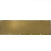 Stone Harbor Hardware Kick Plates with Screws, 10" x 34", Polished Brass