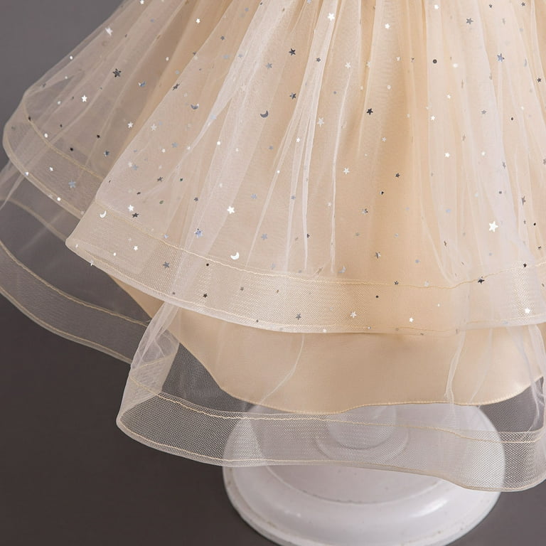 LUOGENLI Dresses for Girls 5-6 Years Old Child Girls Pageant Dress