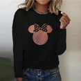 thumbnail image 1 of Disney Mickey Mouse Print Women's Long Sleeve Round Neck T-shirt Cartoon Four Seasons Top Women's T-shirt Y2k Graphic T-shirtXXL Gao Jinjia LED, 1 of 2