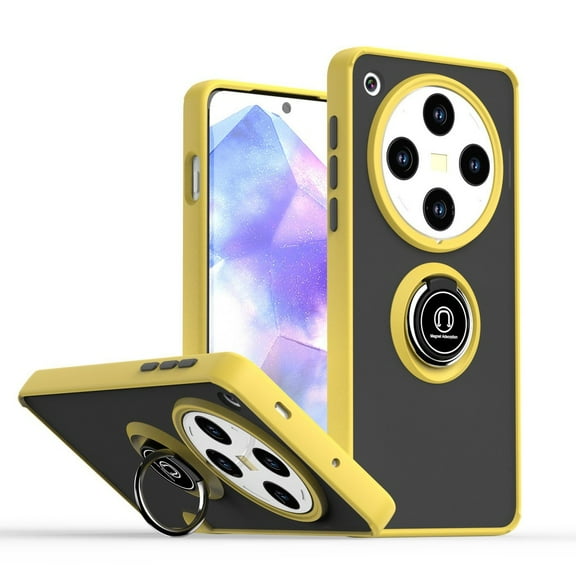 Armor Matte Case for Oppo Find X8 Pro Cover Ring Magnetic Holder Stand Shockproof Coque Fundas