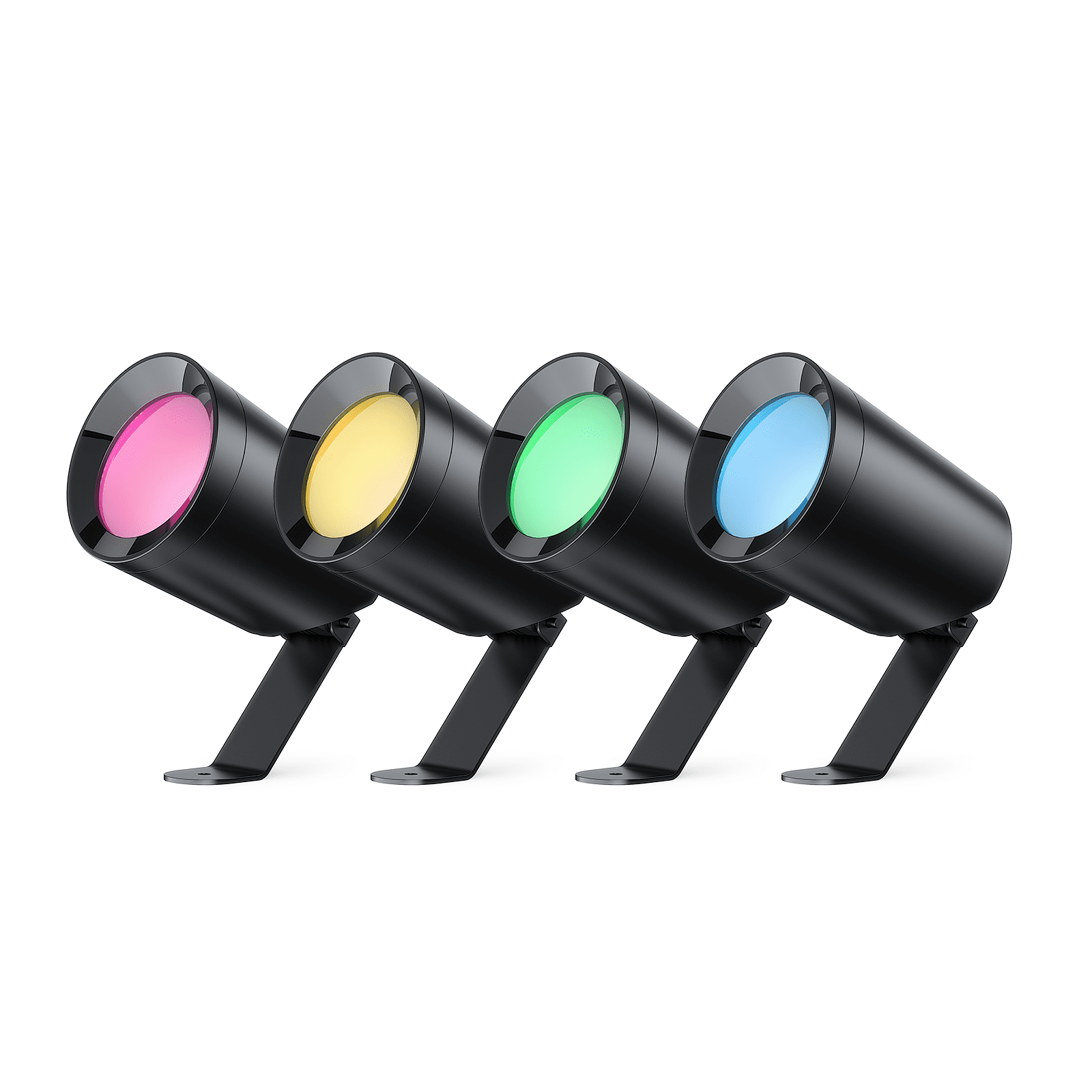 Govee Smart Outdoor Spotlight, IP67 Waterproof Spotlights, Landscape Lights Work with Matter, Alexa, and Google Assistant, RGBWIC Color Changing Light for Outdoor Decor, Corded Electric, 4 Pack
