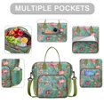 thumbnail image 2 of Pioneer Flower Floral Print Pattern Womens Lunch Box for Work,Insulated Large Lunch Bag for Tween and Teen,Loncheras Para Mujer,Leakproof Adult Lunch Bag for Work,Beach,Travel,Picnic,Camping, 2 of 7