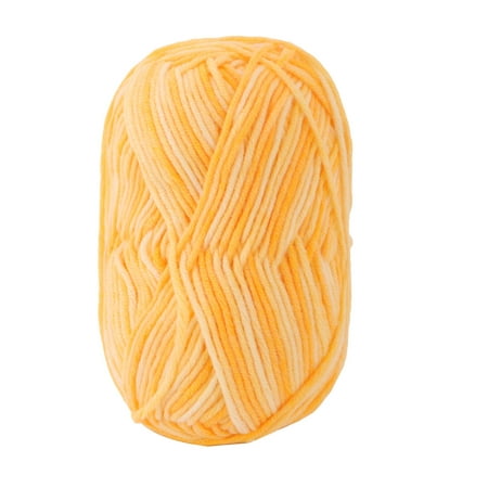 Home Cotton Blends Handmade Crochet Scarf Sweater Knitting Yarn Cord Yellow (Best Yarn For Sweaters)
