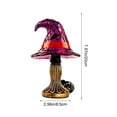 thumbnail image 3 of UALSRZL Witch Hat Lamp Halloween Decorations, Handcrafted Stained Glass Hats Lights, Resin Gothic USB Wizard Hats Night Light for Holiday Decor Gifts, 3 of 7