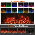 thumbnail image 6 of Gymax 18'' 3-Sided Wall Mounted Electric Fireplace w/ 32''Wide Floating Mantle, 6 of 9