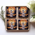 thumbnail image 4 of Mummy Siberian Husky Happy Halloween with Pumpkins Bats Spooky Fun Set of 4 Stone Coasters Husky Dog Lover Gifts 4x4in Absorbent Soapstone Coaster - 00019, 4 of 5