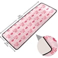 thumbnail image 2 of SKYSONIC 2'X6' Pink Valentine Lips Runner Rug with Rubber Backing, Kiss Me Non Slip Entryway Rug Runner Washable Soft Area Rug Carpet for Hallway Bedroom Kitchen Decor, 2 of 6