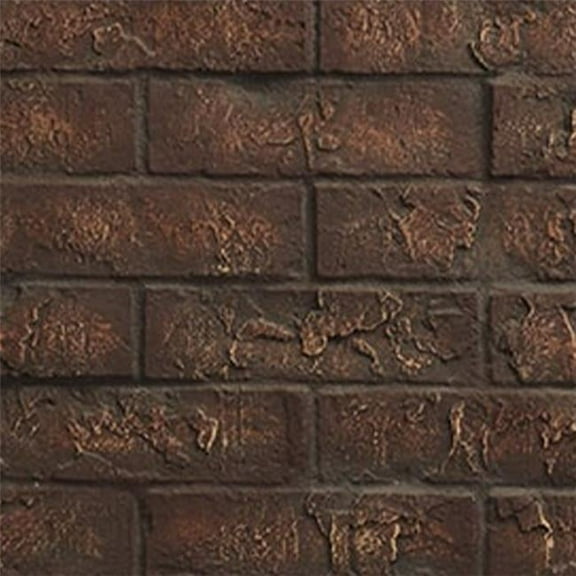 30 in. Traditional Brick Interior Panels, Cottage Red