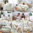 thumbnail image 6 of Easter Queen Size Comforter Set, Cute Rabbit Flower Plant Eucalyptus Leaves Green Plaid Bedding for All Seasons, 4 Pcs Bed Set, 1Quiltcover (90"x92") ,1Sheet(94"x116"), 2Pillowcases (30"x20"), 6 of 9