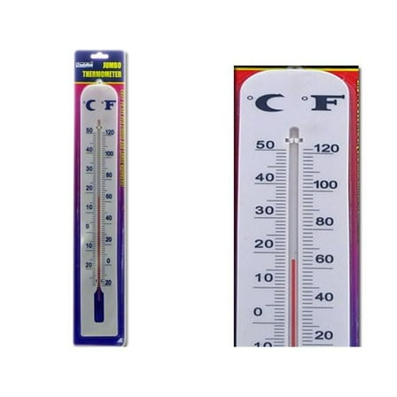 Familymaid 19027 2.6 x 15.5 in. Jumbo Thermometer, White - Pack of 96