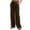 Brown, variant on Inleife Women's Wide Leg Lounge Pants Solid Color Dual Side Pockets Leggings Fitness And Casual Leggings Flared Pants for Women