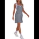 thumbnail image 3 of Vestido de Verano para Mujer 2025, Minivestido Informal Sin Mangas con Tirantes Finos y Bolsillos Gris M, 3 of 8