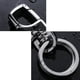 thumbnail image 3 of Llavero de acero inoxidable resistente para coche, elegante llavero para hombre, 2 uds., llavero de metal para coche, 3 of 5