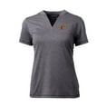 thumbnail image 2 of Women's Cutter & Buck Heather Charcoal Baltimore Orioles DryTec Forge Stretch V-Neck Blade Top, 2 of 3
