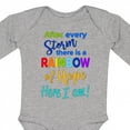 thumbnail image 4 of Inktastic After Every Storm, There is a Rainbow of Hope Here I Am Boys or Girls Long Sleeve Baby Bodysuit, 4 of 5