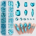 thumbnail image 4 of 1 Box Sparkling Nail Rhinestones Create Stunning 3D Nail Art with Shiny Faux Crystal Charms for DIY Nail Designs, 4 of 10