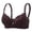 Brown, variant on Sports Bras for Women Casual Adjustable Breathable Gathering No Steel Ring Brown M