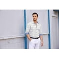 thumbnail image 2 of COOFANDY Mens Plaid Dress Shirt Long Sleeve Business Casual Regular Fit Button Down Shirts, 2 of 7
