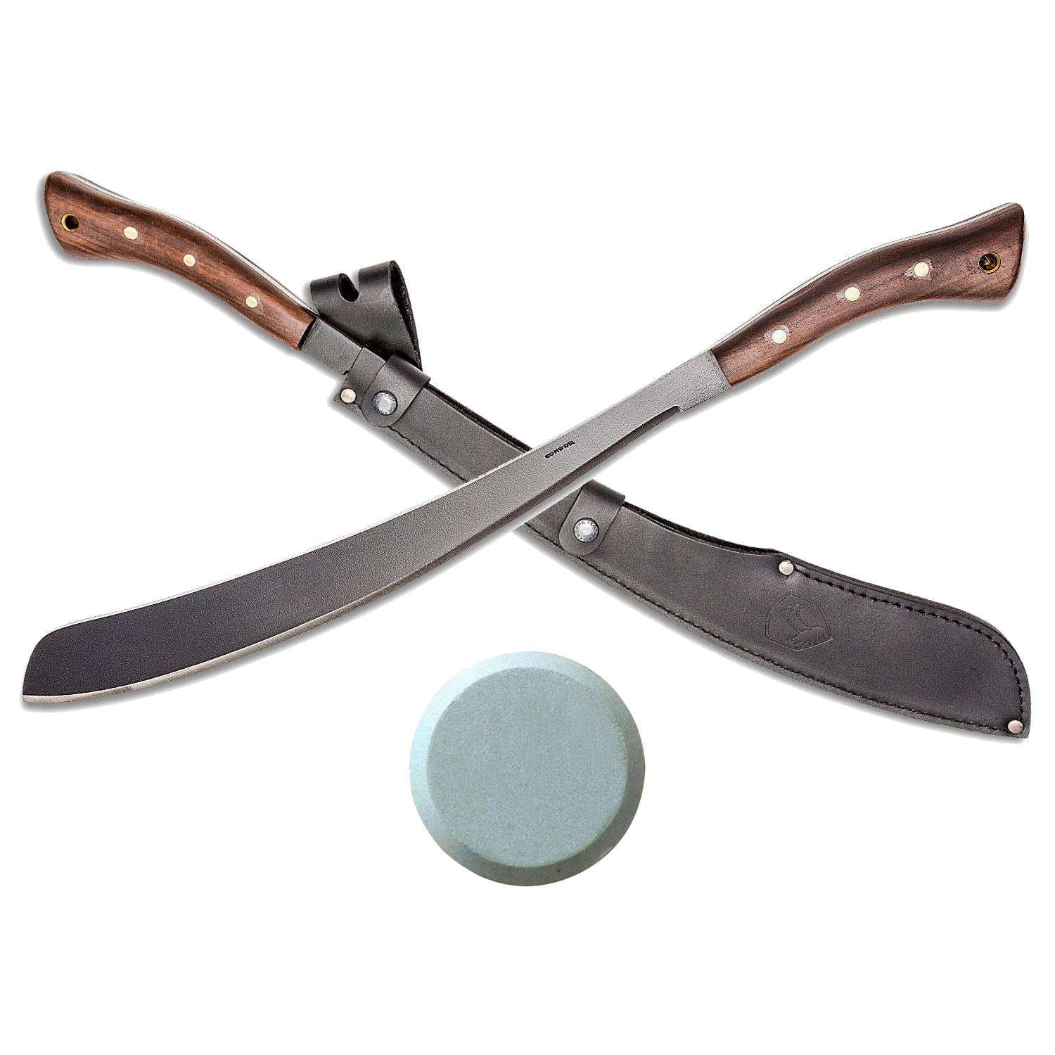 Condor Tool & Knife Parang Machete Walnut Handle, Hand Crafted Welted