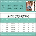 thumbnail image 3 of Women's One Piece Bikini Swimsuit Print Patchwork Backless Halter Tie with Removable Bra Pads No Underwire for Beach Vacation,White,L, 3 of 8
