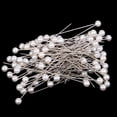 thumbnail image 3 of simhoa 100 Pieces White Pearl Bead Pins for Needlework Sewing Hand Dressmaker Practical, 3 of 8