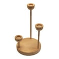 thumbnail image 2 of Meileang 1 Set Wooden Baseball Display Stand 3 Balls Show Holder Multifunction Tennis Golf Sports Balls Base Desktop Rack Baseball Enthusiast Gift, 2 of 7