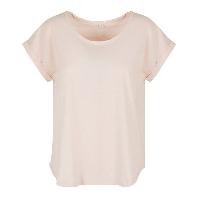 Build Your Brand T-Shirt Long en Jersey Flammé pour Femmes