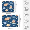 thumbnail image 4 of Capybara Space Pattern Drying Dish Mat Quick Drying Absorbent Soft Durable for Kitchen 18" x 24", 4 of 10