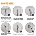 thumbnail image 2 of "DIY Latch Hook Rug Kit - Four Playful Cats Design with Acrylic Yarn & Pre-Printed Canvas (52x38cm)"  

"Handmade Crochet Carpet Kit - Creative Cat Embroidery Project with Hook Tool & Colorful, 2 of 6