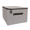 thumbnail image 1 of Caja de almacenamiento con cremallera, ropa interior práctica, sujetador, calcetines, cajas organizadoras lavables, artículos diversos con Almacenamiento y organización del hogar Gris oscuro Bearachild HA077474-02, 1 of 6