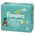 thumbnail image 2 of Pampers Baby-Dry Extra Protection Diapers, Size 4, 28 Count, 2 of 6