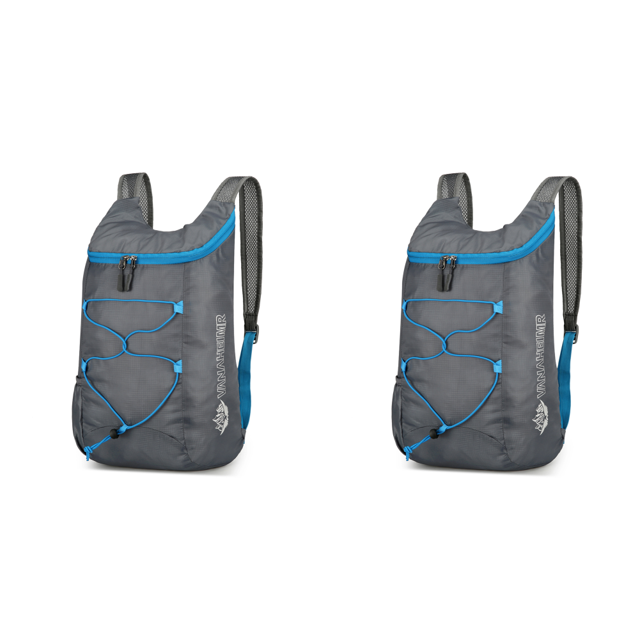 Mochila Portátil Plegable 10 L Al Aire Libre Ultraligera A Prueba Salpicaduras (gris)