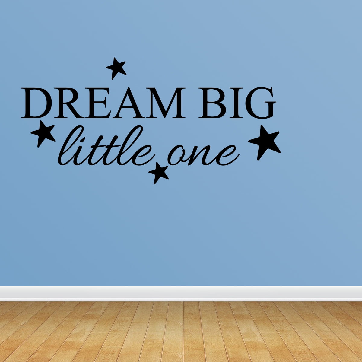 Wall Decal Quote Dream Big Little One Nursery Decor Bedroom Decor R106