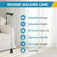 thumbnail image 3 of REHAND Foldable Walking Canes,Adjustable Height | Lightweight & Durable | Heavy Duty Walking Cane for Seniors Women & Men,Silver, 3 of 9