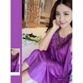 thumbnail image 2 of Uccdo Women Sexy Satin Lace Pajamas Nightdress Lingerie Lace Sleepwear, 2 of 3
