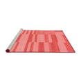 thumbnail image 2 of Ahgly Company Machine Washable Indoor Square Abstract Red Modern Area Rugs, 8' Square, 2 of 4