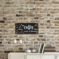 thumbnail image 5 of Wood Coffee Sign Coffee Bar Sign Wood Plaque Hanging Sign Coffee Station Wall Decor Rustic Wall Art for Front Door Home Farmhouse Kitchen Housewarming 12x6Inch Coffee Bar Love is Brewing DIY, 5 of 6