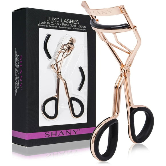 Rizador de pestañas SHANY Luxe Lashes oro rosa, 14 cm