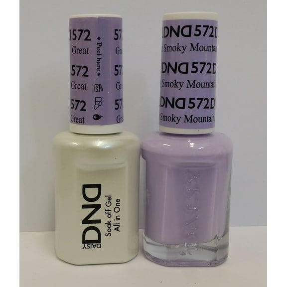 DND Nail Polish Gel & Matching Lacquer Set - 572 Smoky Mountain