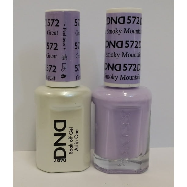 DND Nail Polish Gel & Matching Lacquer Set - 572 Smoky Mountain ...